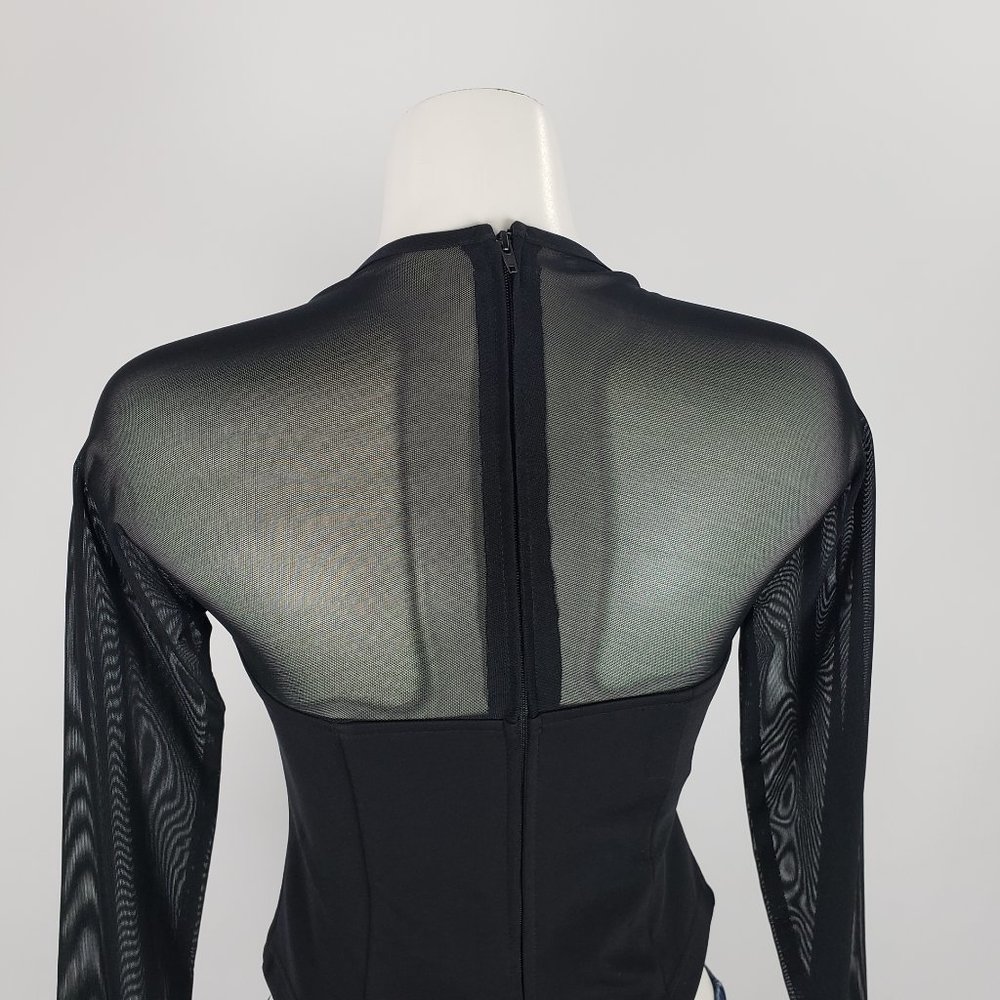 Ribkoff Trends Black Striped Top Size 8 - Picture 7 of 10